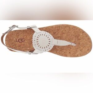 UGG AYDEN II T STRAP Women's WHITE  Sandals